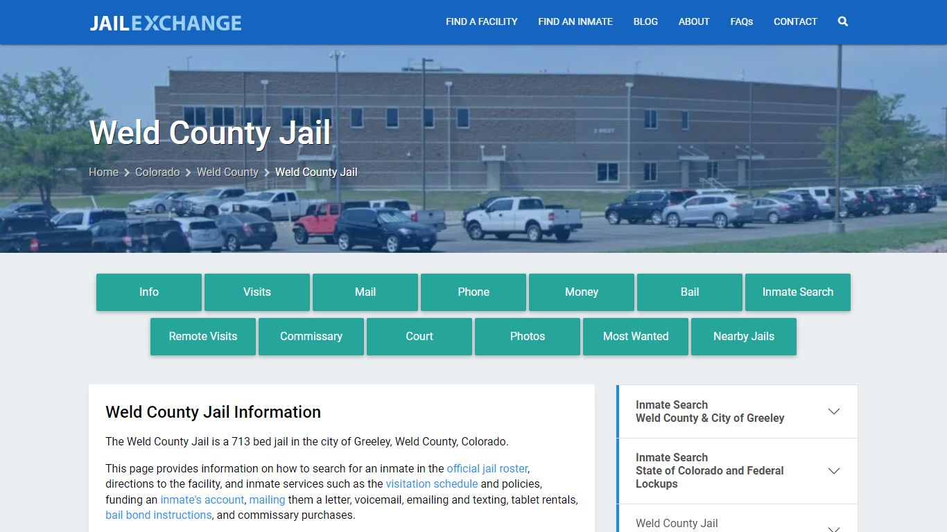 Weld County Jail, CO Inmate Search, Information