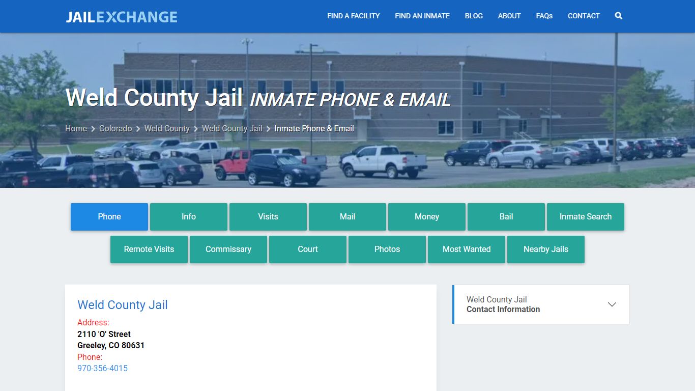 Inmate Phone - Weld County Jail, CO - Jail Exchange
